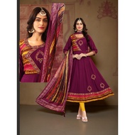 Anarkali Kurti Gown With Dupatta Collection Party Wear No Pants