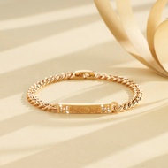 Hyl Jewelry 513B Couple Gelang Anak Titanium bangle segar bracelet terbaru Perempuan Emas Bayi Muda 
