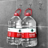 Combo of 10 transparent stainless steel hooks for hanging wall stickers, 5kg, convenient 180 rotatio