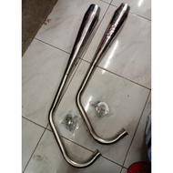 ∈✘✶Bullet pipe with exhaust bracket TMX125TMX 155/Rusi Tc125/Rusi TC 150/Barako 1/CT100/Skygo 125