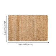 Jute Area Rug Handwoven Carpet for Living Room Bedroom Entryways Reversible Sand