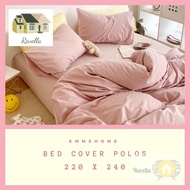 [Divan King SIZE] BED COVER POLOS Large SIZE (240x220) AESTHETIC KOREAI MINIMALIS (BC ONLY Without BED Sheet)