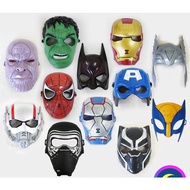 Superhero Mask Props Party Toy Cosplay Costumes Red Spiderman Hulk Bat Iron Man Captain America Avengers