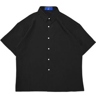 SIMON MADE 韓風 寬鬆 休閒襯衫（L 黑色）