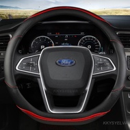 Car Steering-wheels Cover 37 38cm 15" for Ford Grand C-Max Fiesta Figo Fusion Mondeo Focus GT Ka Mus