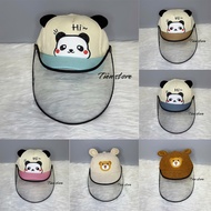 Windproof and dustproof bear hat [4 months to 20 months] baby protection hat against epidemics and d