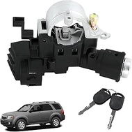 YzusGomumu Ignition Switch Lock Cylinder Assembly with 2 Chip Keys & Shear Bolt Compatible with 2008