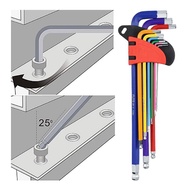 Set of 9pcs Anti-Slip Hexagonal Screwdriver Hex Key Wrench L-001