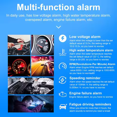 For Car A203 OBD2 On-Board Computer Car Digital Computer Trip Display Speed Fuel Consumption Gauge O