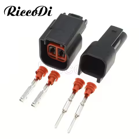 1-20Sets 2 Pin Way Delphi Female Male EV6 Fuel Injector Electrical Connector Plug DJ7023H-1.5-21 DJ7