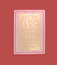 書法手帳繪圖板 Fancy Italic lettering