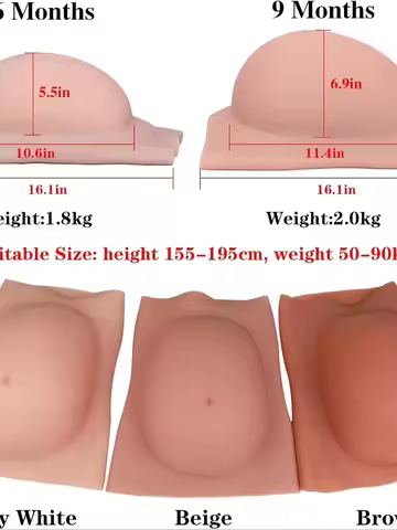 Silicone Pregnant Belly Artificial Fake Pregnant Belly for Maternity Cosplay Pregnant Fake Silicone 