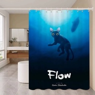 Hit Animated Movie F-FLOW White Shower Curtain Bathroom Decorative Shower Curtain Waterproof Shower 