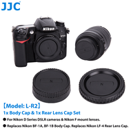 JJC Nắp máy ảnh và nắp ống kính phía sau cho Nikon D3000 D3100 D5000 D7000 D7500 D3200 D7200 D5600