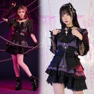 原創地雷系羅曼小夜曲領結水手服蛋糕洋裝腰封袖套套裝JJ2562