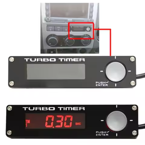 Universal Electronic LED Digital Turbo Timer Delay Shut Off Controller Kit For Turbo Sport Car Inter
