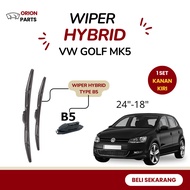 Volkswagen Golf MK5 Hybrid Wiper Blades Right Pair Front WiperKiri