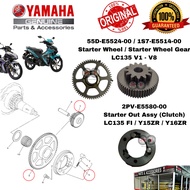 YAMAHA STARTER CLUTCH LC135 V1 - V8 ORIGINAL (55D-E5524-00/ 2PV-E5580-00) - STARTER CLUTCH LC 135 V1