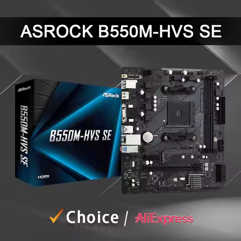 ASrock B550M-HVS SE New Dual channel DDR4 AMD B550 Motherboards Socket AM4 Processadores 5500/5600/5
