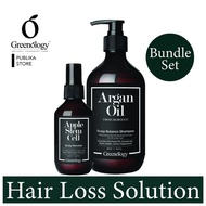 GREENOLOGY Hair Loss Solution Set - Anti Hair Loss Shampoo, Root Booster