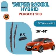 Peugeot 208 Hybrid Wiper Blades Right Pair Front WiperKiri