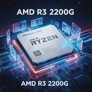 AMD | AMD Ryzen 3 2200G R3 2200G PRO 2200G 4 Cores 4 Threads 3.5GHz Radeon Vega 8 Graphics 14nm Zen 