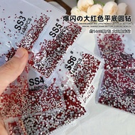 Red King Fan Stick Diamond Manicure Diamond Strobe Big Red Flat Bottom Diamond Glass Rhinestone Smal