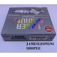 ORIGINAL DIFR6D-13 (94167) NGK LASER IRIDIUM TWIN TOP SPARK PLUG HONDA JAZZ GK T5A HYBRID CITY GM6 &