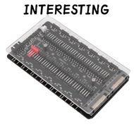 INTERESTING ARGB PWM Fan Hub, SATAs Interface with  2 in 1 Fan Hub, Portable 4Pin PWM 3Pin ARGB  Fan