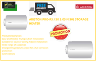 Ariston Pro RS J 50 3.0 SIN STORAGE WATER HEATER / FREE EXPRESS DELIVERY
