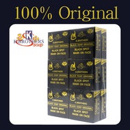 K.BROTHERS Black Soap Original Black Spot Mask On Face (1Doz)（Sabun K.BROTHERS）