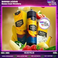 LIQUID BANANA LICIOUS 60ML BY EMKAY BREW - 3MG 6MG - BANANALICIOUS