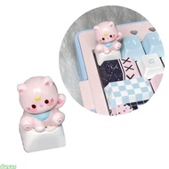 dusur Aesthetic 3D Cartoon Cats Head Keycap Keycap for Crosses Axises Mechanical Keyboards