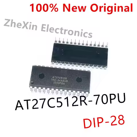 5PCS/Lot AT27C512R-70PU 、AT27C512R-70JU 、AT27C256R-70PU 、AT27C256R-70JU New original EPROM memory ch