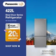 [𝐅𝐑𝐄𝐄 𝐃𝐄𝐋𝐈𝐕𝐄𝐑𝐘] PANASONIC NR-BX421BPSM (422L) 2-Door Bottom Freezer Refrigerator Fridge Steel Door