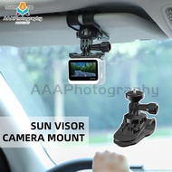 【Ready shipping】Sunnylife Car Sun Visor Mount Action Camera Holder Cell Phone Vlog Mount 360°Rotating for Insta360  Ace/Ace Pro/GO 3/360 X3/GoPro 12/11/Action 3/4