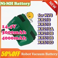 14.4V Ni-MH Rechargeable Battery 3000/4000mAh Vacuum Cleaner Sweeping Robot for KV8 XR210B XR510 XR2