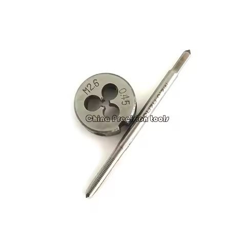 HSS Right hand Metric thread tap and die set M2.2 M2.3 M2.5 M2.6 Screw thread Taps dies M2.2X0.45 M2