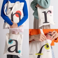 Casper Goods Tote Bag Letter Pattern Shoulder (Anatomy of Type)