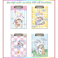 A4 Paper Clipboard with Cute Patterns in Many Colors 31X22Cm