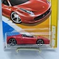 MERAH Diecast Hotwheels 1: FERRARI 458 SPIDER RED/RED