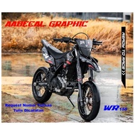 Decal wr155 sticker wr155 thick material premium wr sticker