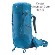 DEUTER AIRCONTACT CORE 60+10L TREAKI NG HIKING TRAVELING BACKPACK WITH RAIN COVER (100% ORIGINAL)