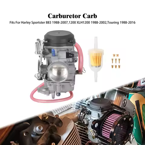Motorcycle CV40 Carburetor Carb With Main Slow Jets For Harley Sportster 883 88-07 1200 88-02 Softai