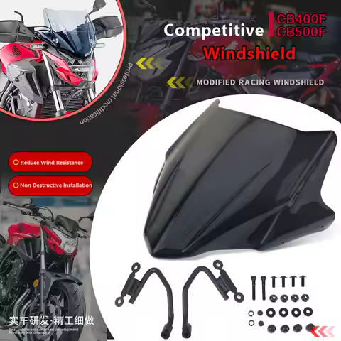 Motorcycle Racing Sports Front Screen windshield Fairing Windshield Fit For CB400F CB500F CB 400F 50
