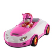 NKOK Team Sonic Pull Back Racer - Amy Rose; No Batteries Required; Pull Back, Let go, and Watch Amy 