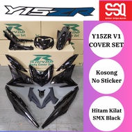 Y15ZR Ysuku V1 V2 Coverset Cover Set  No Sticker Kosong Hitam Kilat White Nardo Grey Purple Grey