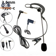 ziyunshan 1Pcs Ear Hanging Type Referee Earphone 3.5mm/Type-C Interface For V6 Pro+ Motorcycle Helme