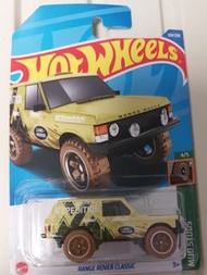 【Land rover Range rover】[另有綠色，紅色版本可供選擇] 全新風火輪米黃色路虎“Range Rover”合金玩具模型農夫車 cream color hotwheels land 