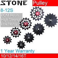 Stone Pulley Wheel Gear Guide Roller Jockey 10t 12t 14t 16t Bearing Road MTB Bike Rear Derailleur fo